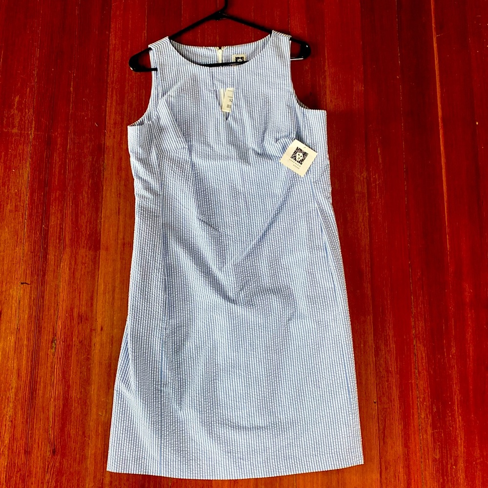 Anne Klein Navy/White striped dress